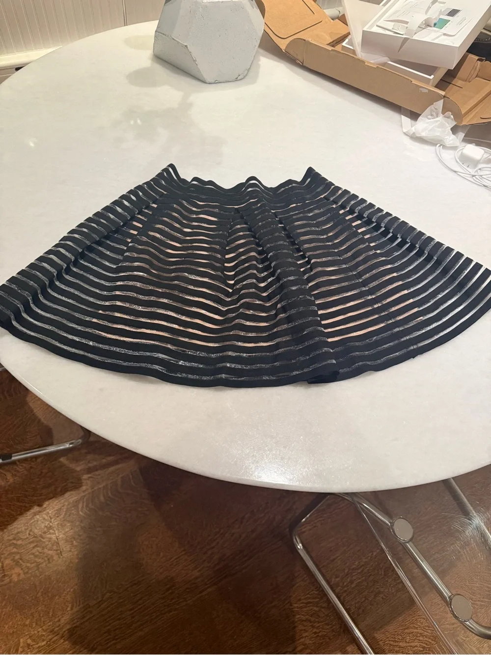 Forever 21 Fit and Flare Horizontal stripe mini Skirt